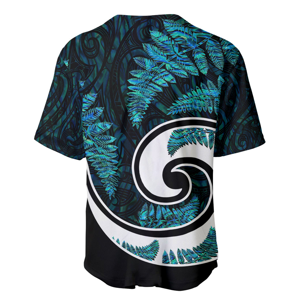 New Zealand Baseball Jersey Maori With Silver Fern Papua Shell Green Ver.2 - Vibe Hoodie Shop