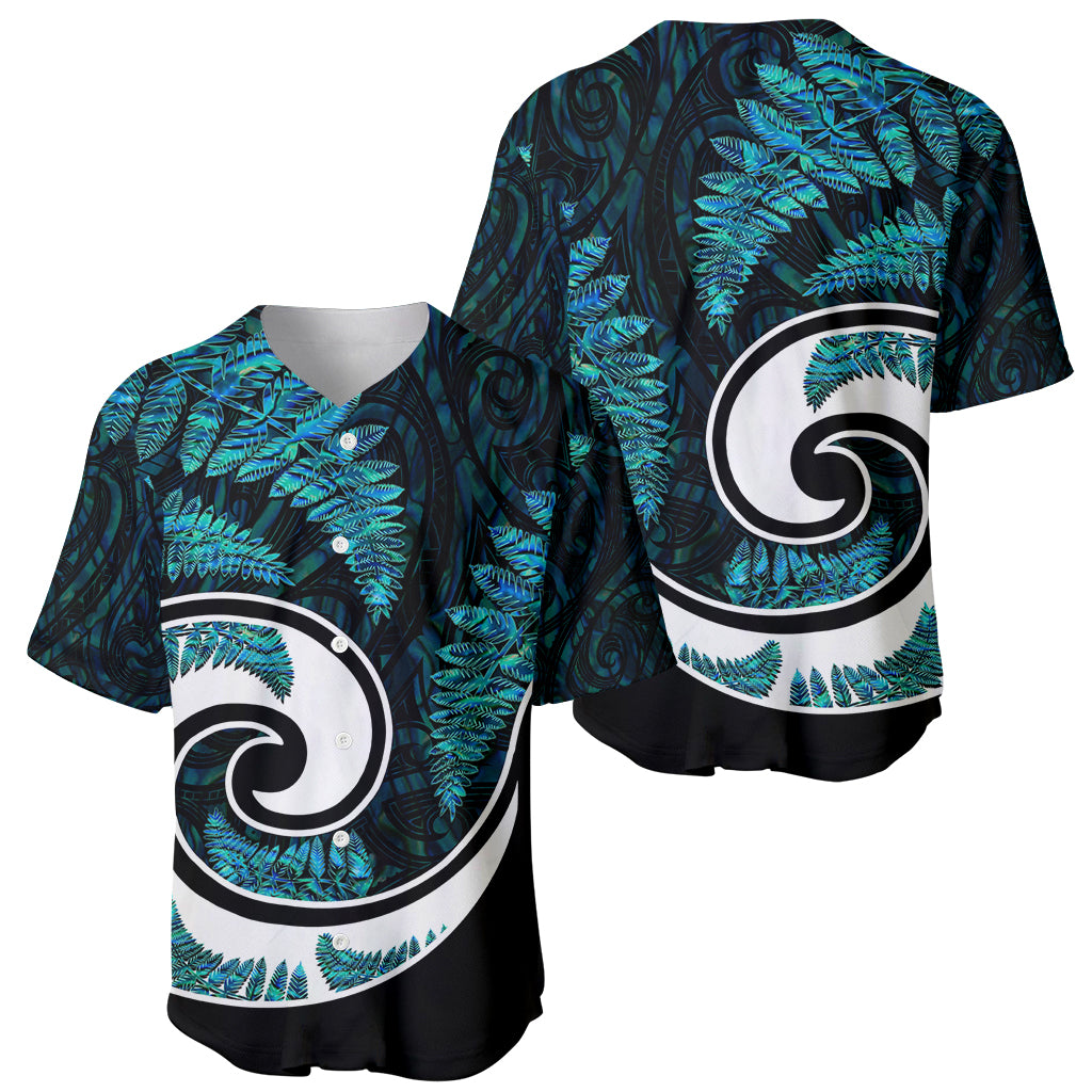 New Zealand Baseball Jersey Maori With Silver Fern Papua Shell Green Ver.2 - Vibe Hoodie Shop