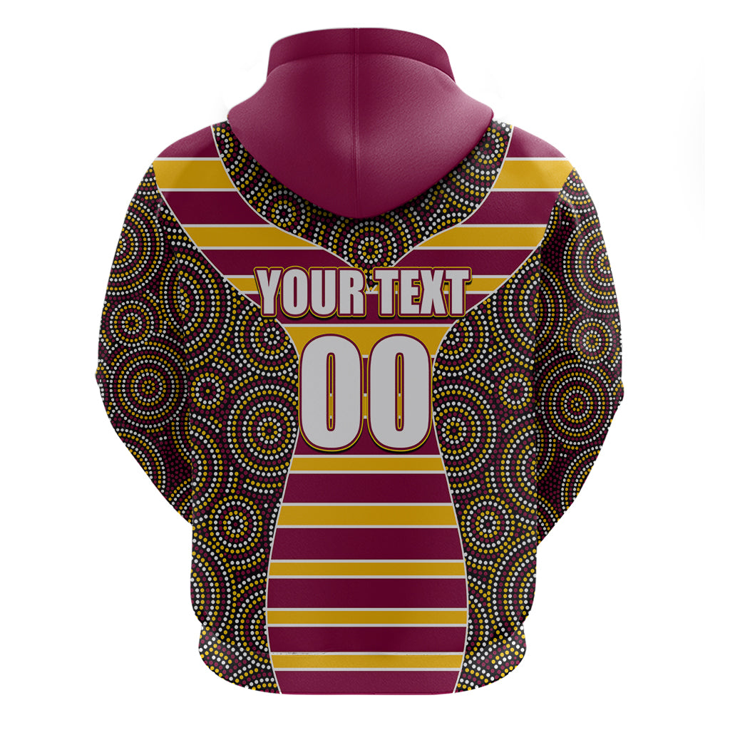 NRL - Boncos Hoodie Mix Dot Aboriginal LT6 - Vibe Hoodie Shop