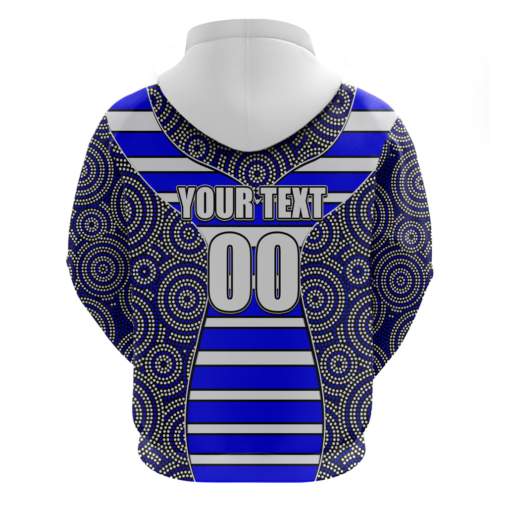 NRL - Bulldogs Hoodie Mix Dot Aboriginal LT6 - Vibe Hoodie Shop