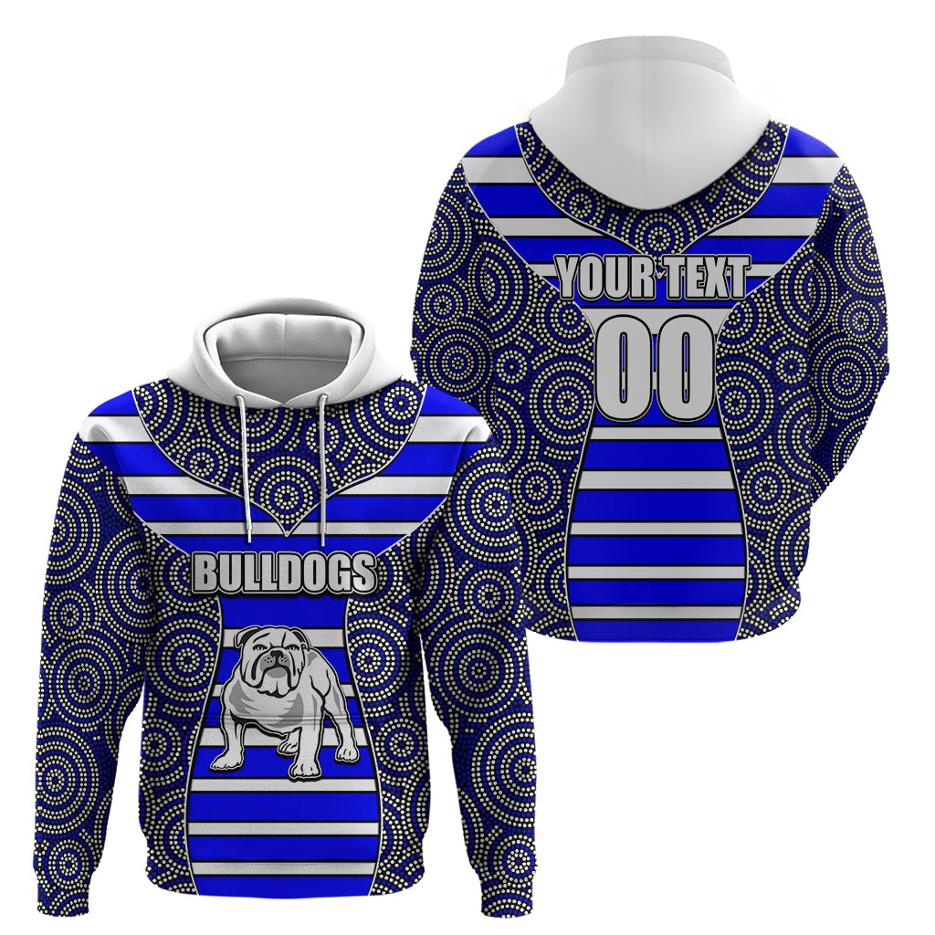 NRL - Bulldogs Hoodie Mix Dot Aboriginal LT6 - Vibe Hoodie Shop