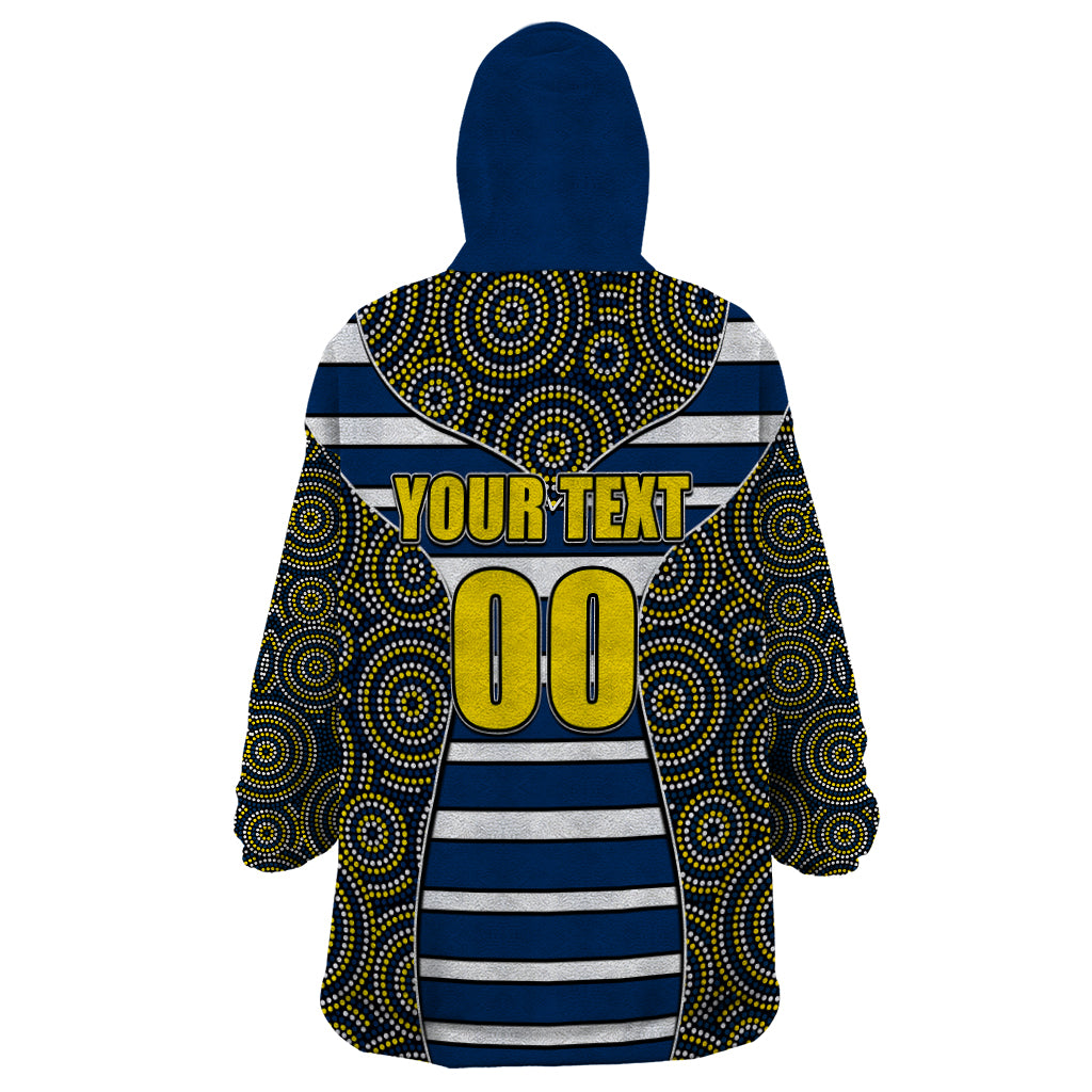 NRL - Cowboys Wearable Blanket Hoodie Mix Dot Aboriginal - Vibe Hoodie Shop