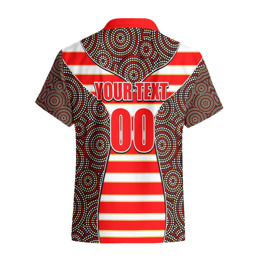 NRL - Dolphins Hawaiian Shirt Mix Dot Aboriginal - Vibe Hoodie Shop