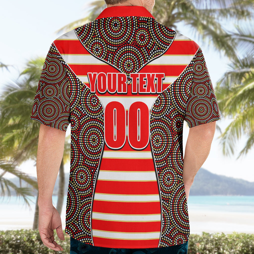 NRL - Dolphins Hawaiian Shirt Mix Dot Aboriginal - Vibe Hoodie Shop