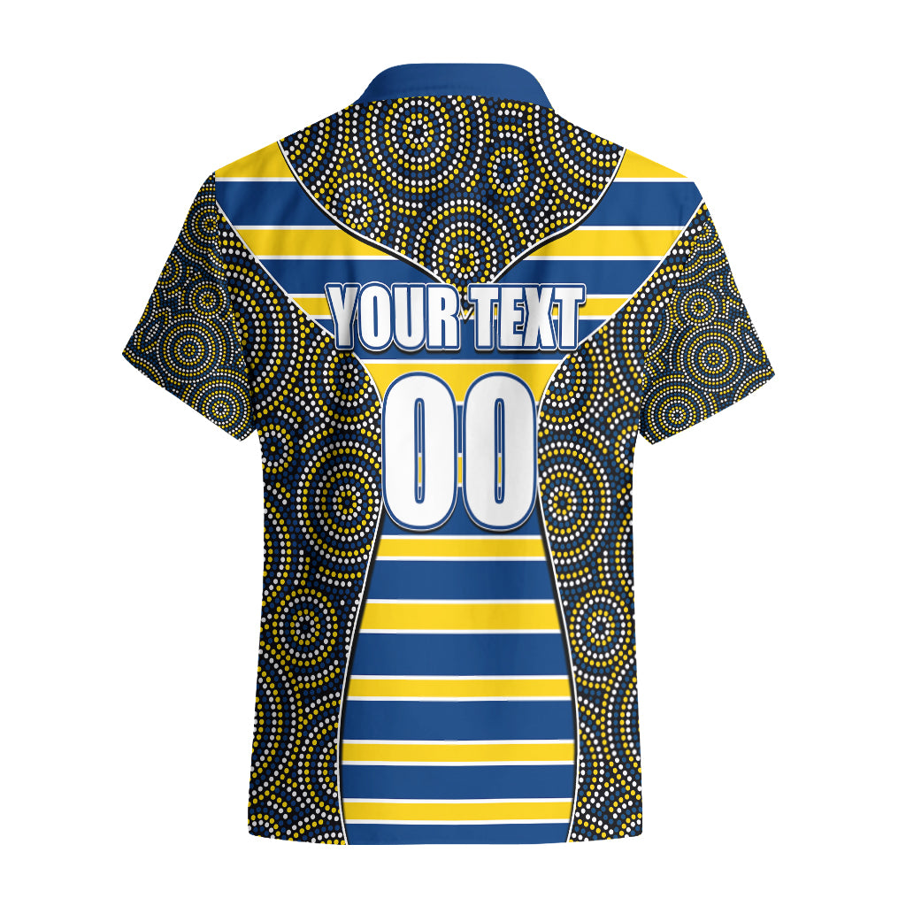 NRL - Eels Hawaiian Shirt Mix Dot Aboriginal - Vibe Hoodie Shop