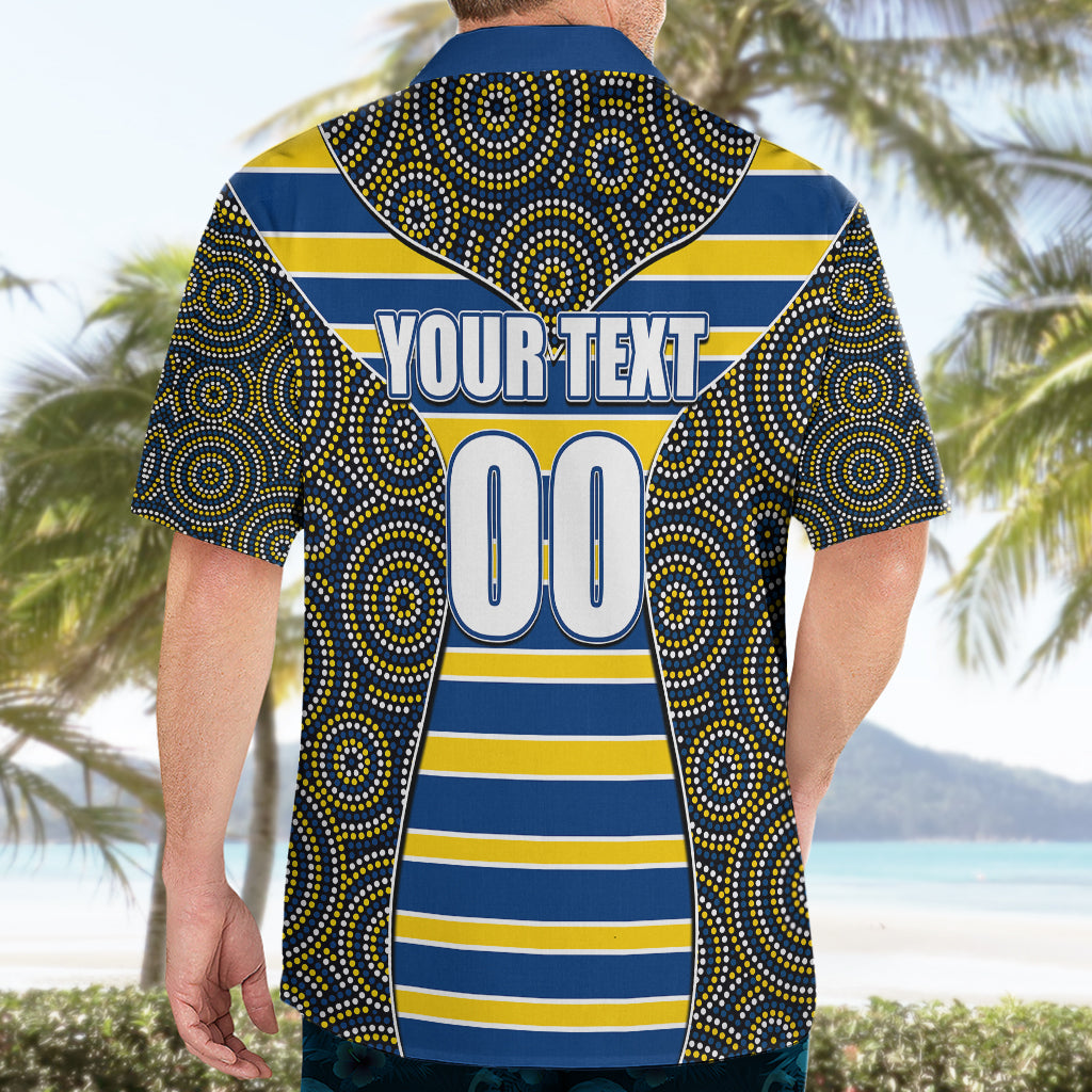 NRL - Eels Hawaiian Shirt Mix Dot Aboriginal - Vibe Hoodie Shop