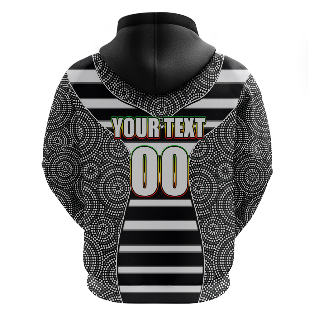 NRL - Panthers Hoodie Mix Dot Aboriginal Black Version LT6 - Vibe Hoodie Shop