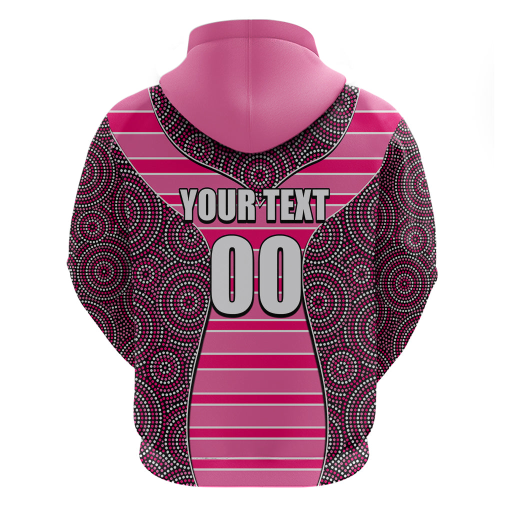 NRL - Panthers Hoodie Mix Dot Aboriginal Pink Version LT6 - Vibe Hoodie Shop