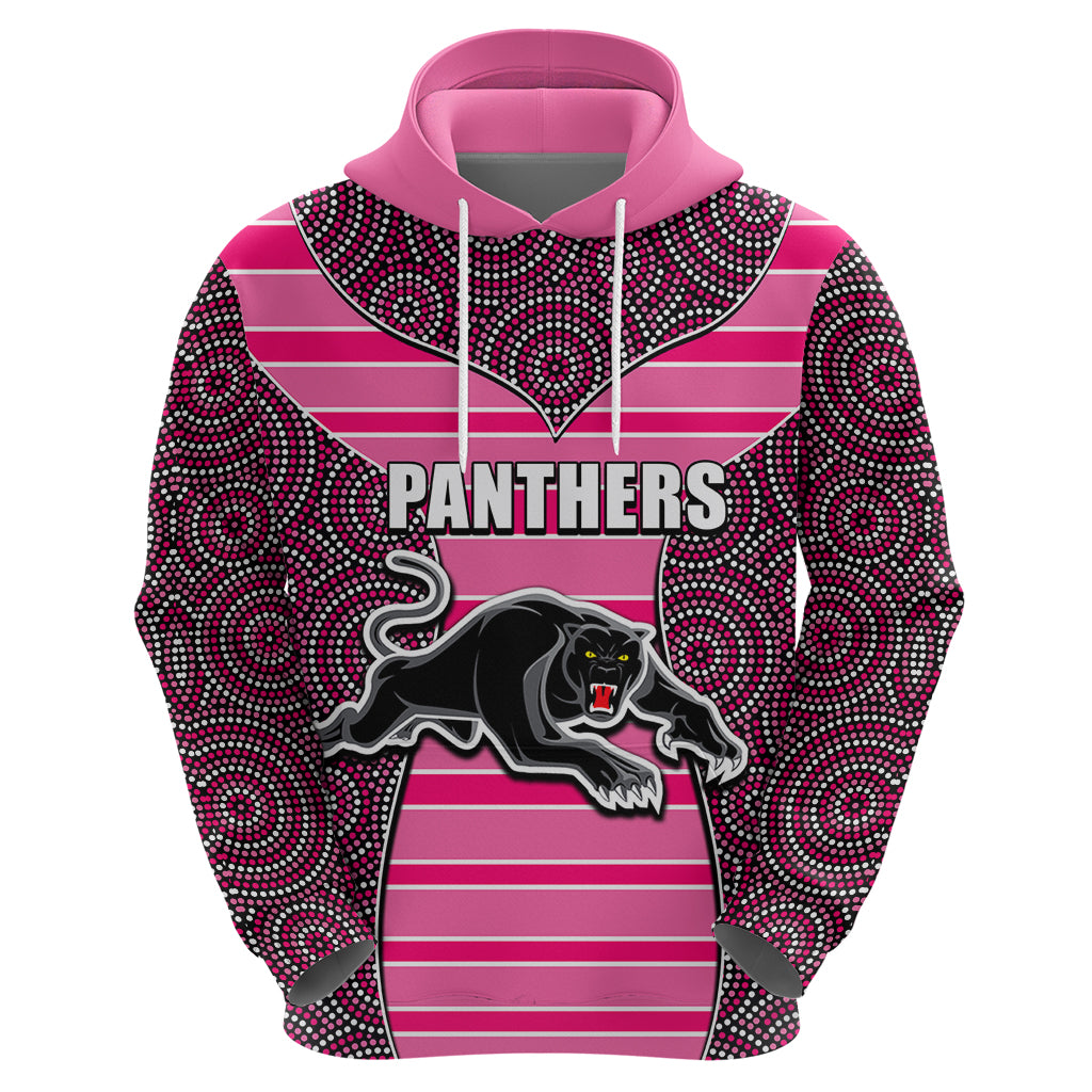 NRL - Panthers Hoodie Mix Dot Aboriginal Pink Version LT6 - Vibe Hoodie Shop