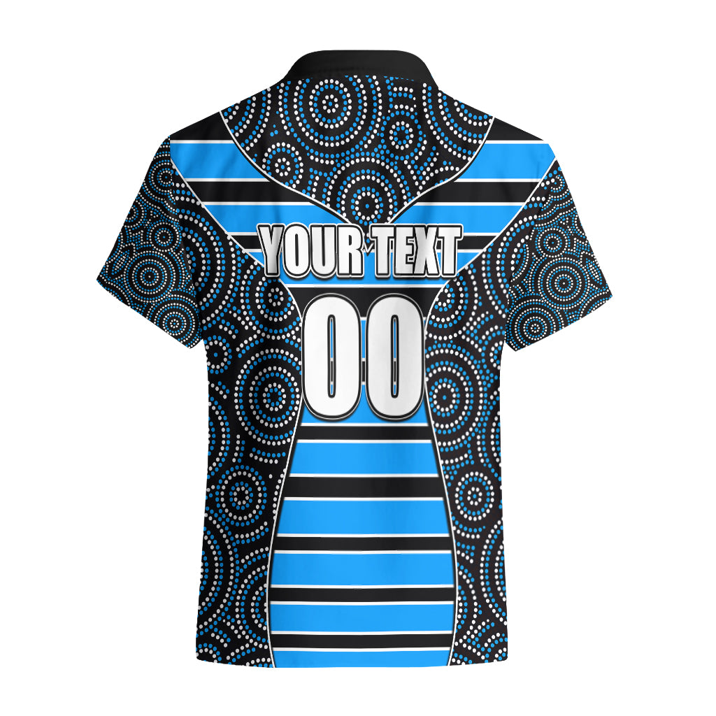 NRL - Sharks Hawaiian Shirt Mix Dot Aboriginal - Vibe Hoodie Shop