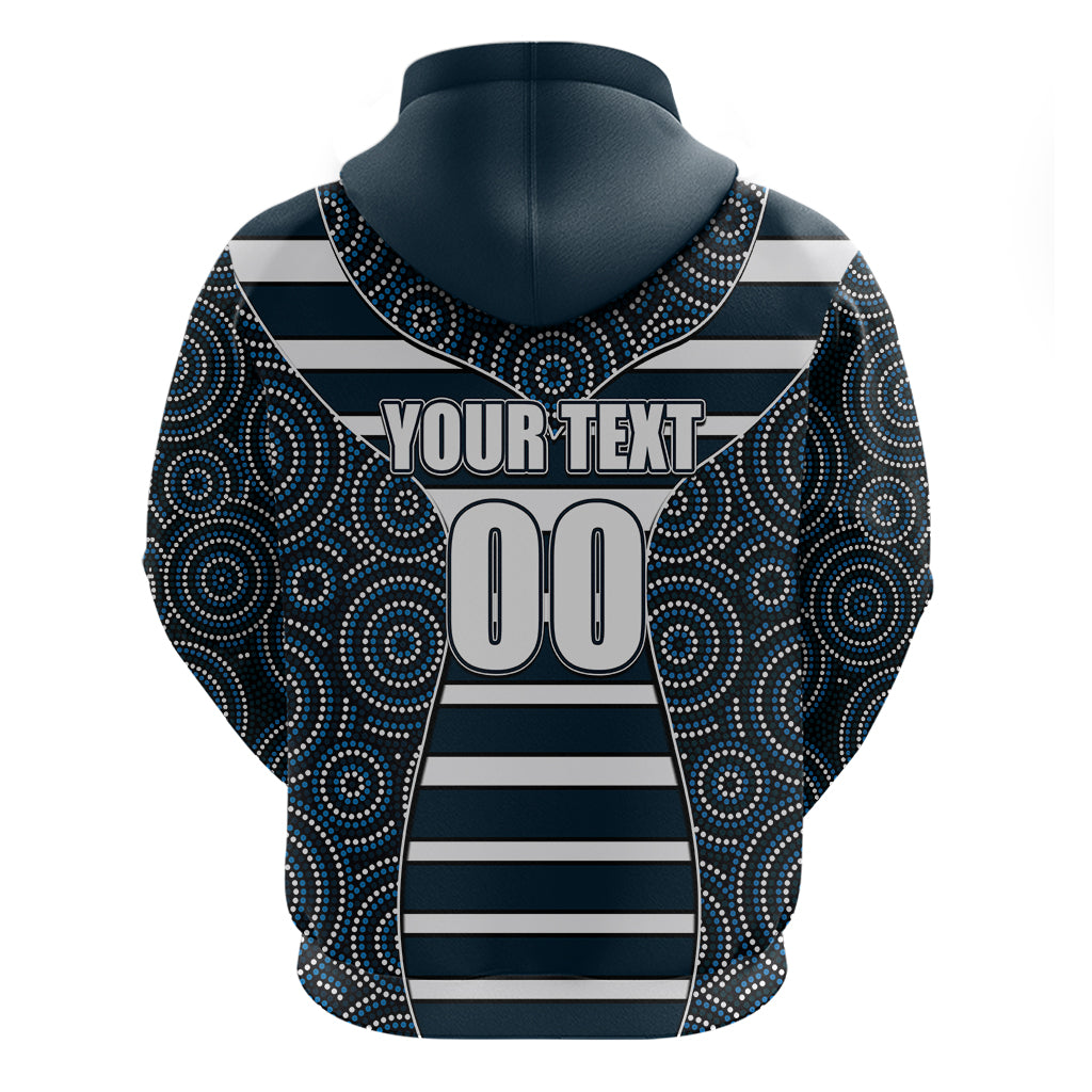 AFL - Blues Hoodie Mix Dot Aboriginal LT6 - Vibe Hoodie Shop