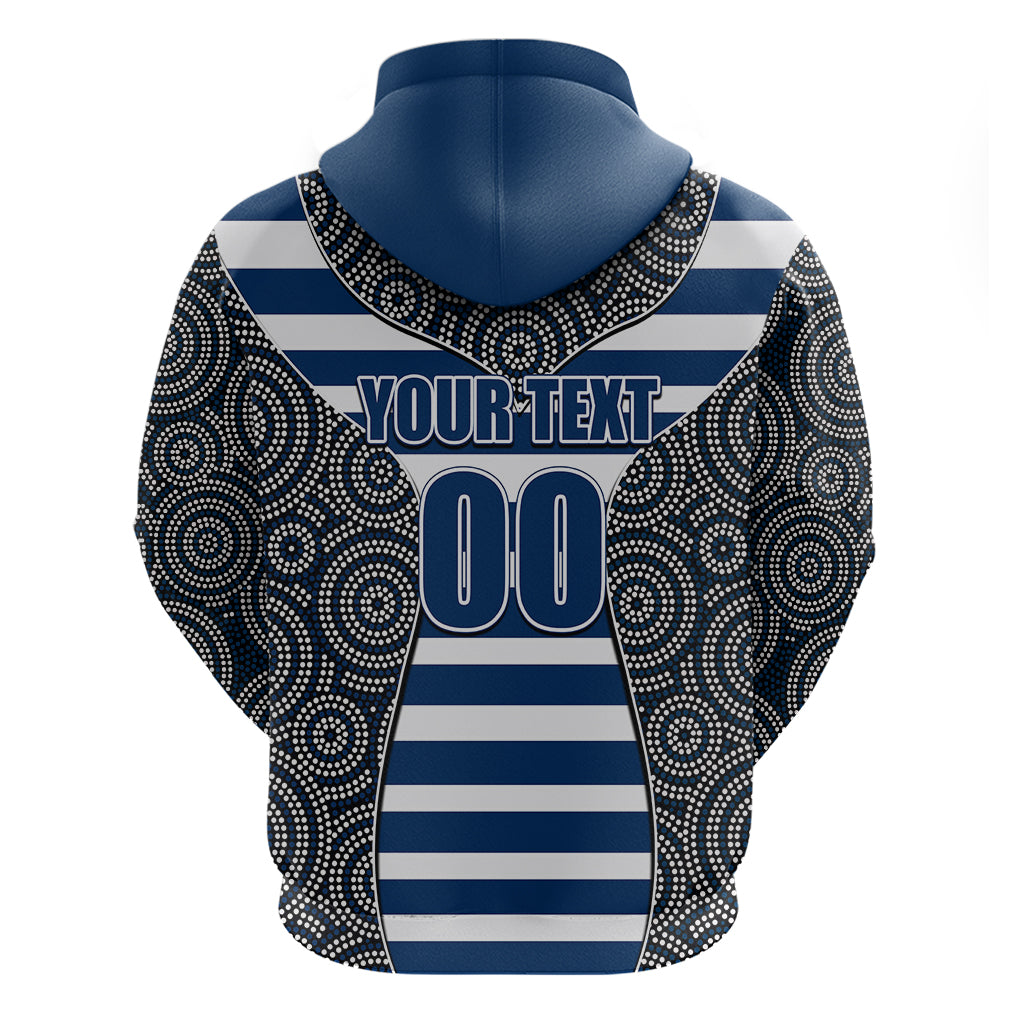 AFL - Cats Hoodie Mix Dot Aboriginal LT6 - Vibe Hoodie Shop