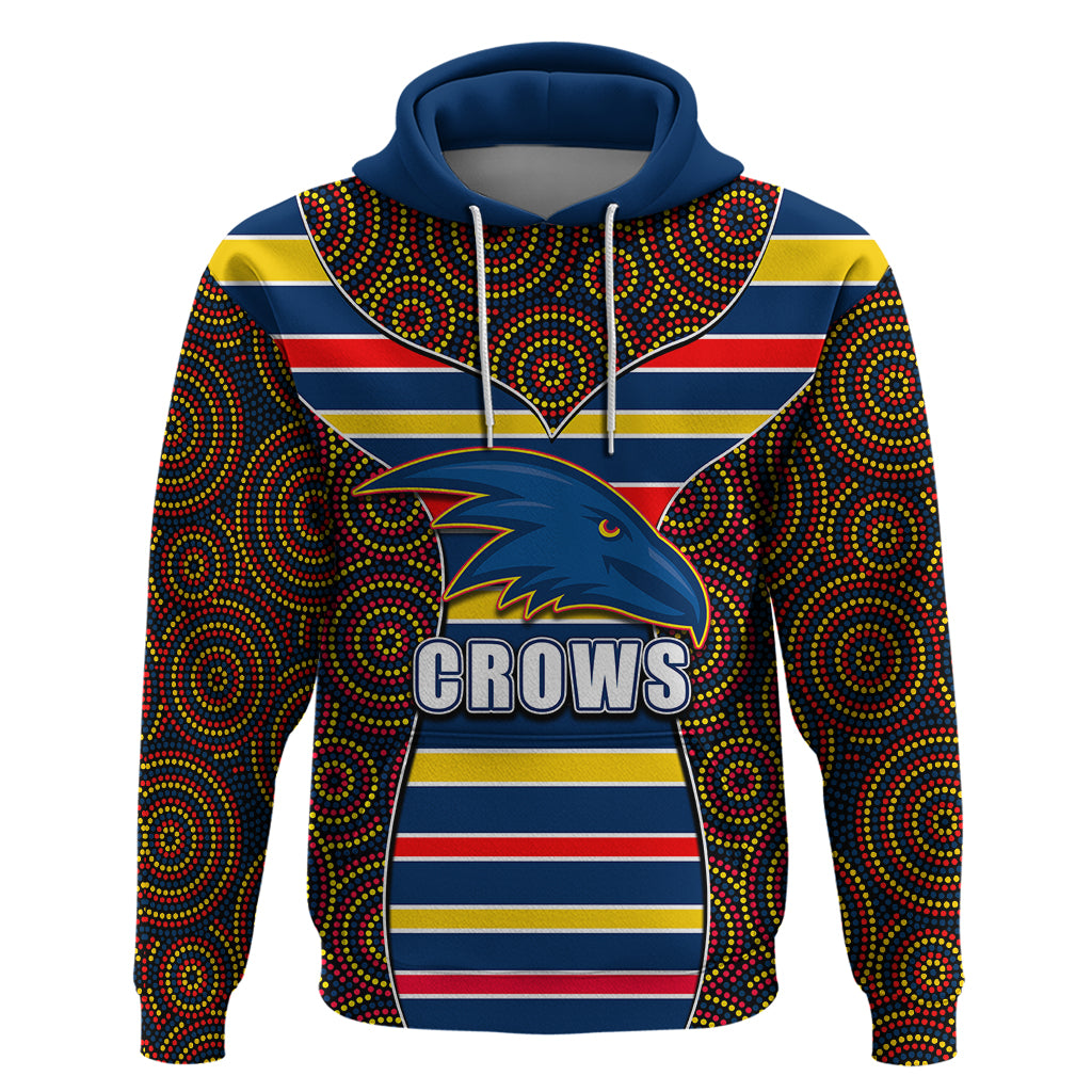 AFL - Crows Hoodie Mix Dot Aboriginal LT6 - Vibe Hoodie Shop