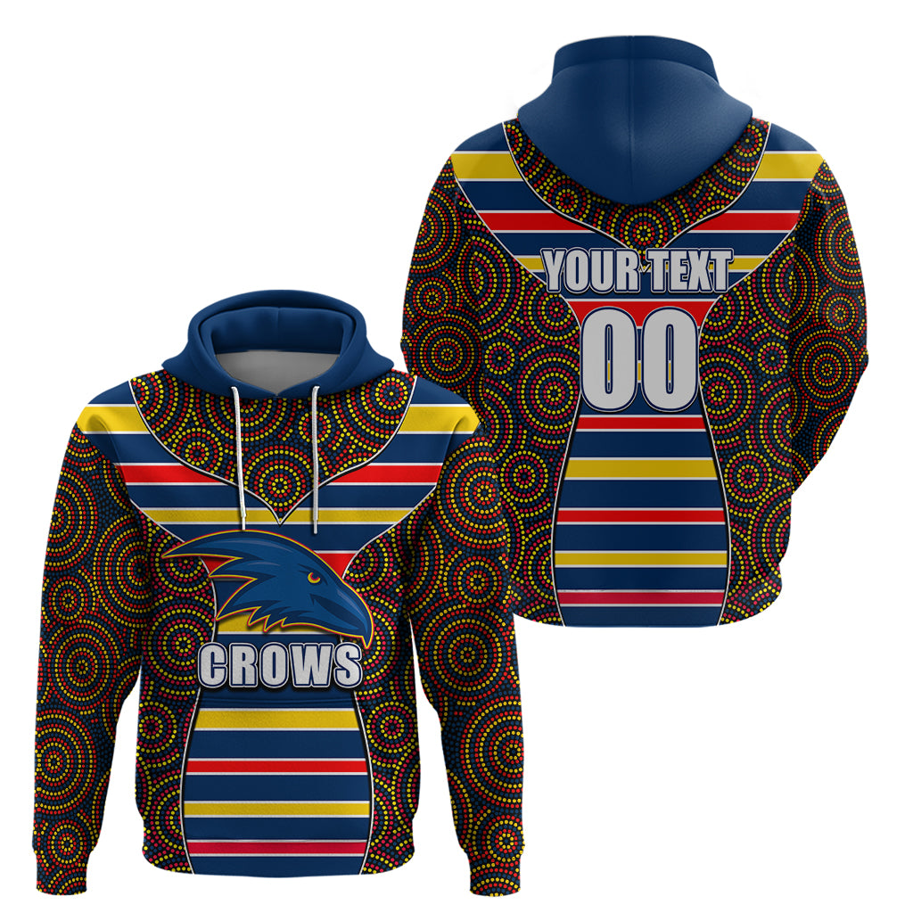 AFL - Crows Hoodie Mix Dot Aboriginal LT6 - Vibe Hoodie Shop