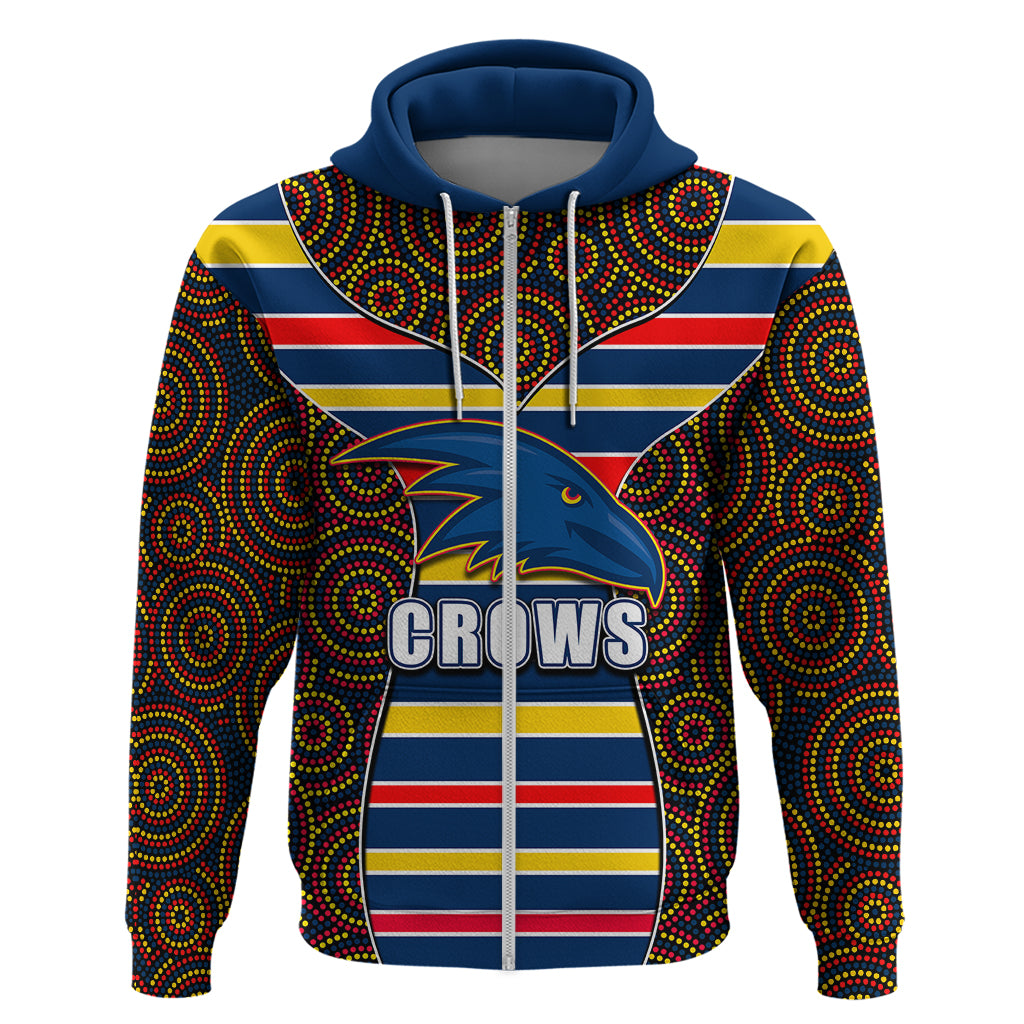 AFL - Crows Hoodie Mix Dot Aboriginal LT6 - Vibe Hoodie Shop