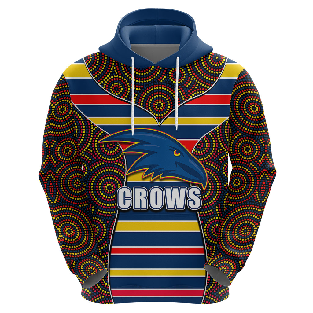 AFL - Crows Hoodie Mix Dot Aboriginal LT6 - Vibe Hoodie Shop