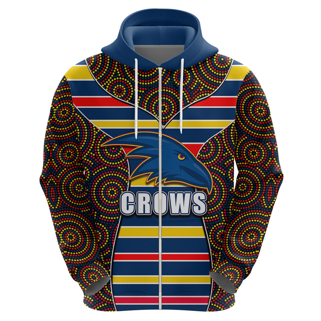 AFL - Crows Hoodie Mix Dot Aboriginal LT6 - Vibe Hoodie Shop