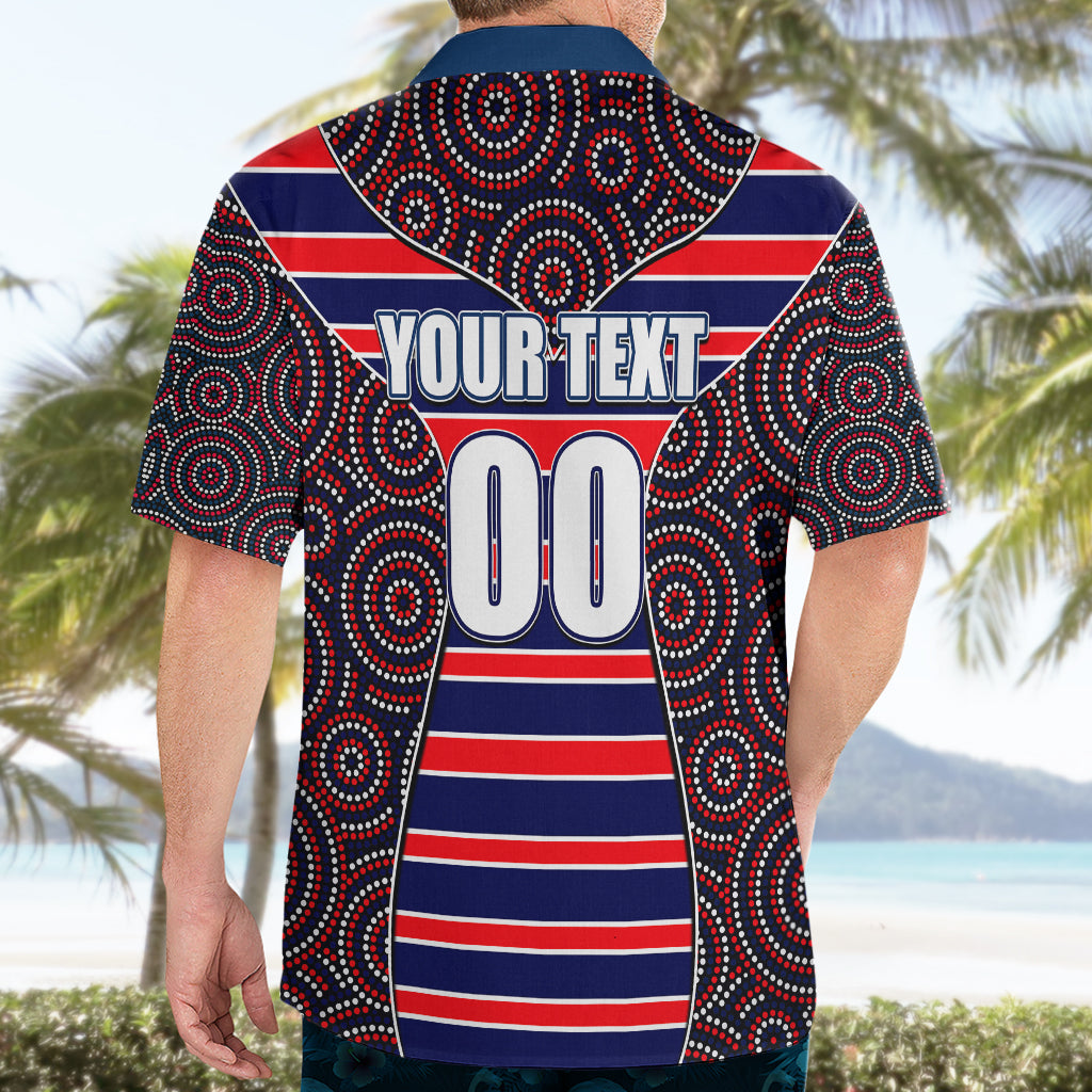 AFL - Demons Hawaiian Shirt Mix Dot Aboriginal - Vibe Hoodie Shop