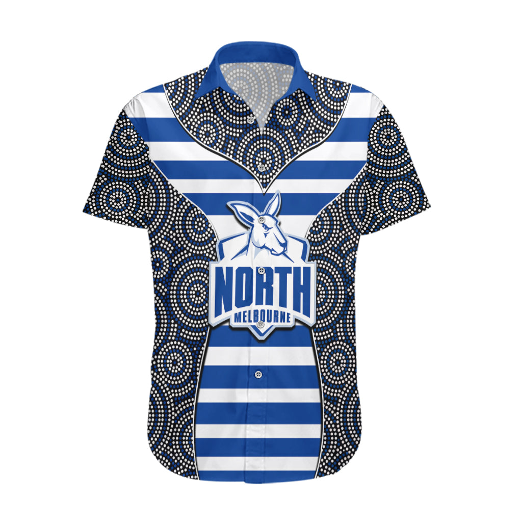 AFL - North Hawaiian Shirt Mix Dot Aboriginal - Vibe Hoodie Shop
