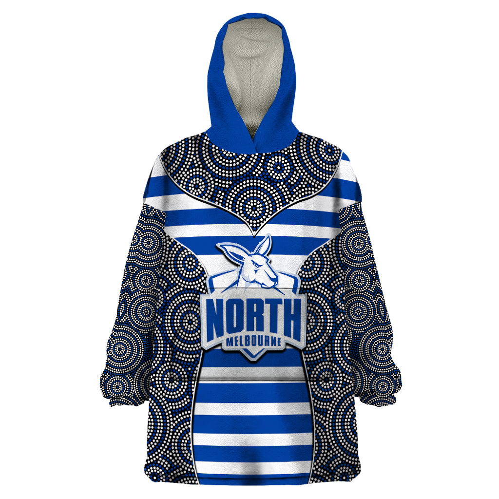 AFL - North Wearable Blanket Hoodie Mix Dot Aboriginal - Vibe Hoodie Shop