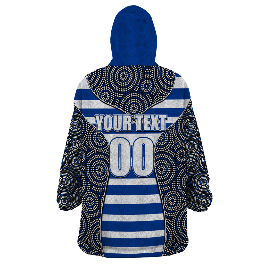 AFL - North Wearable Blanket Hoodie Mix Dot Aboriginal - Vibe Hoodie Shop