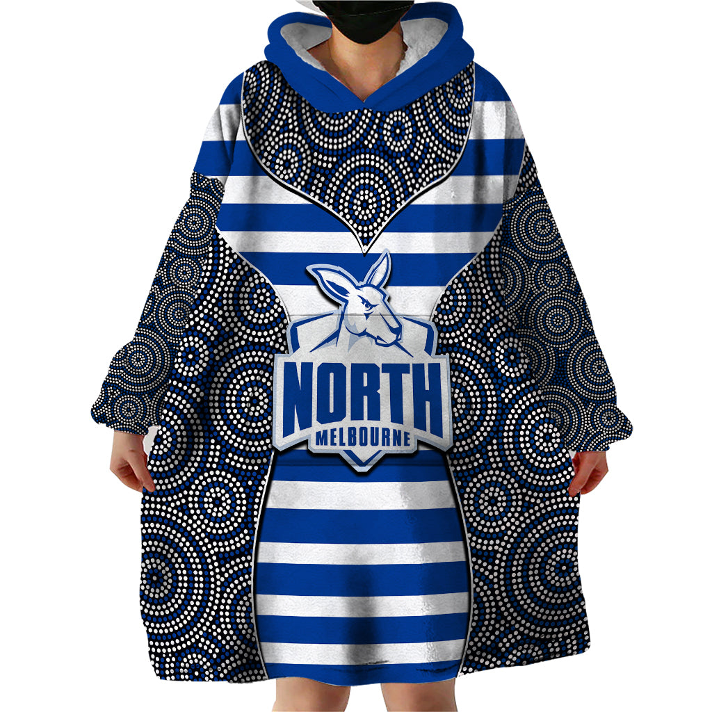 AFL - North Wearable Blanket Hoodie Mix Dot Aboriginal - Vibe Hoodie Shop