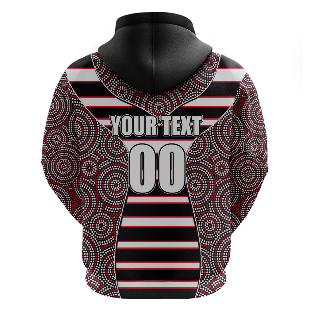 AFL - Saints Hoodie Mix Dot Aboriginal LT6 - Vibe Hoodie Shop