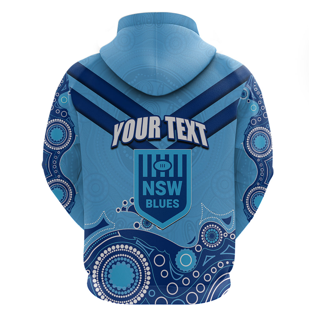 Custom State of Origin NSW Blues Vs QLD Maroon Rugby Hoodie Blue Style LT6 - Vibe Hoodie Shop