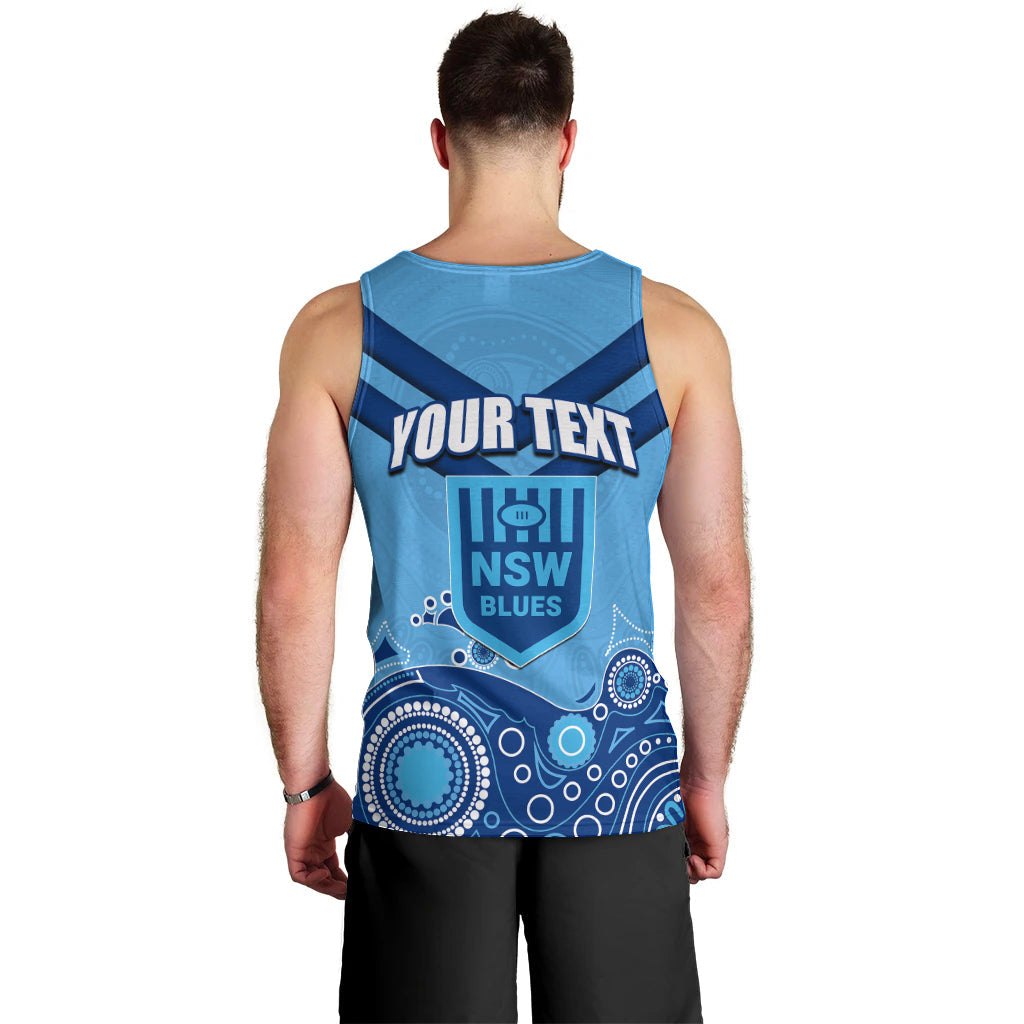 Custom State of Origin NSW Blues Vs QLD Maroon Rugby Men Tank Top Blue Style - Vibe Hoodie Shop