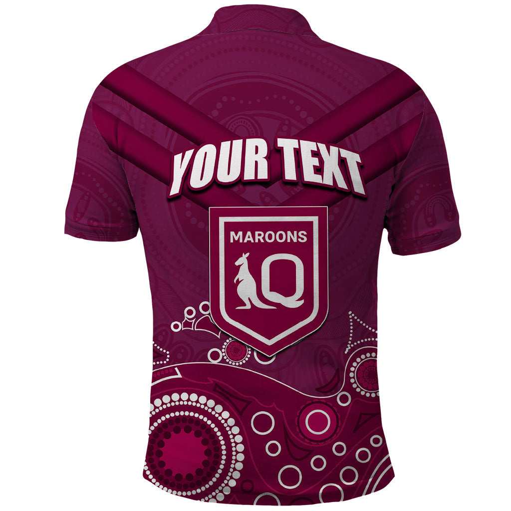 Custom State of Origin NSW Blues Vs QLD Maroon Rugby Polo Shirt Maroon Style - Vibe Hoodie Shop