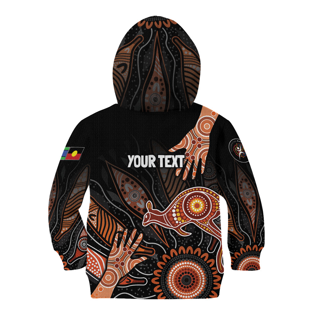 NAIDOC Week 2024 Personalised Kid Hoodie Aboriginal Hand Stencils - Vibe Hoodie Shop