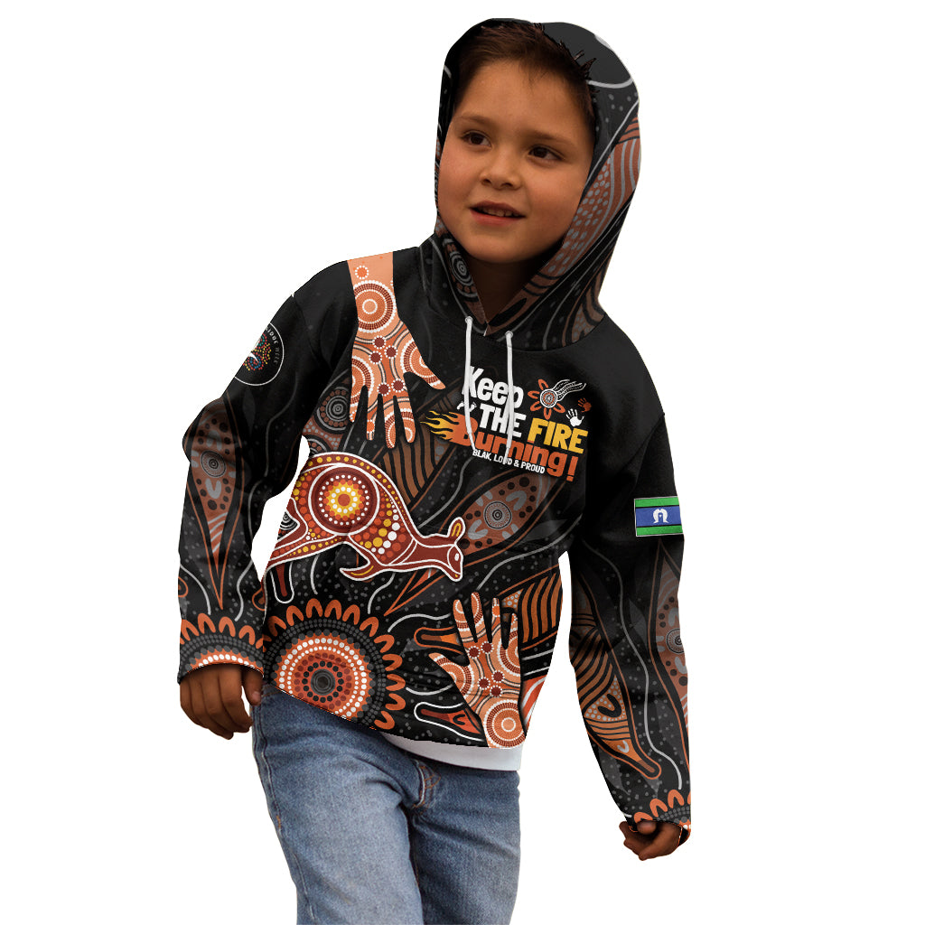 NAIDOC Week 2024 Personalised Kid Hoodie Aboriginal Hand Stencils - Vibe Hoodie Shop