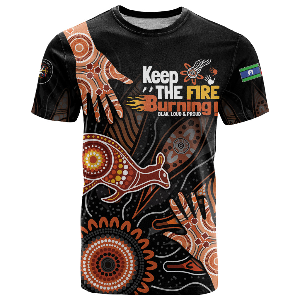 NAIDOC Week 2024 Personalised T Shirt Aboriginal Hand Stencils - Vibe Hoodie Shop