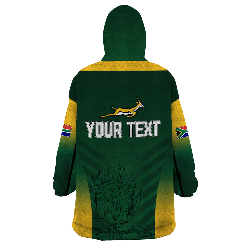 South Africa Rugby 2023 Wearable Blanket Hoodie Bokke Champions - Vibe Hoodie Shop