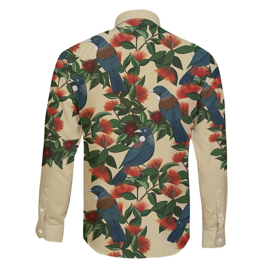 New Zealand Christmas Family Matching Summer Maxi Dress and Hawaiian Shirt Romantic Tui Birds on Pohutukawa - Ivory - Vibe Hoodie