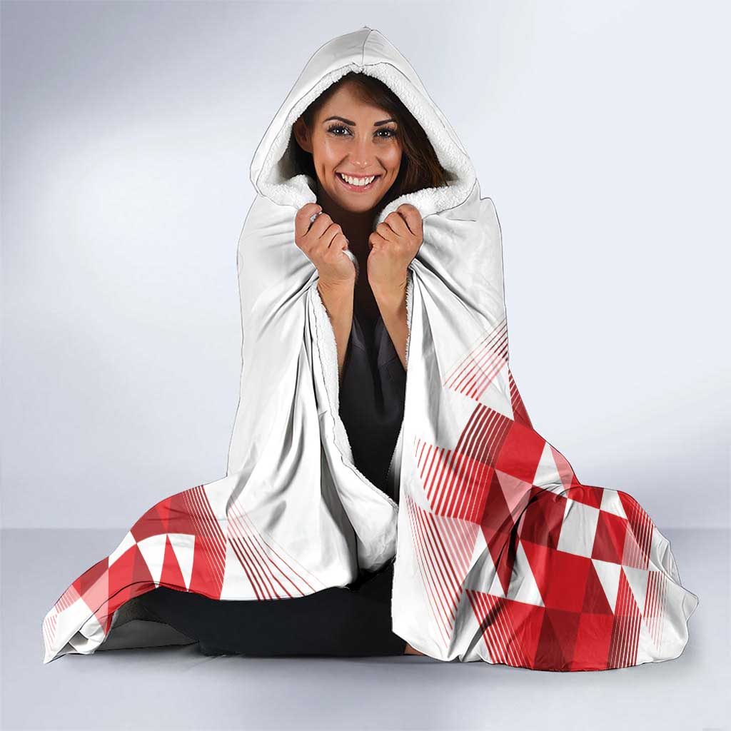 England Rugby Custom Hooded Blanket Crystalised Red Rose