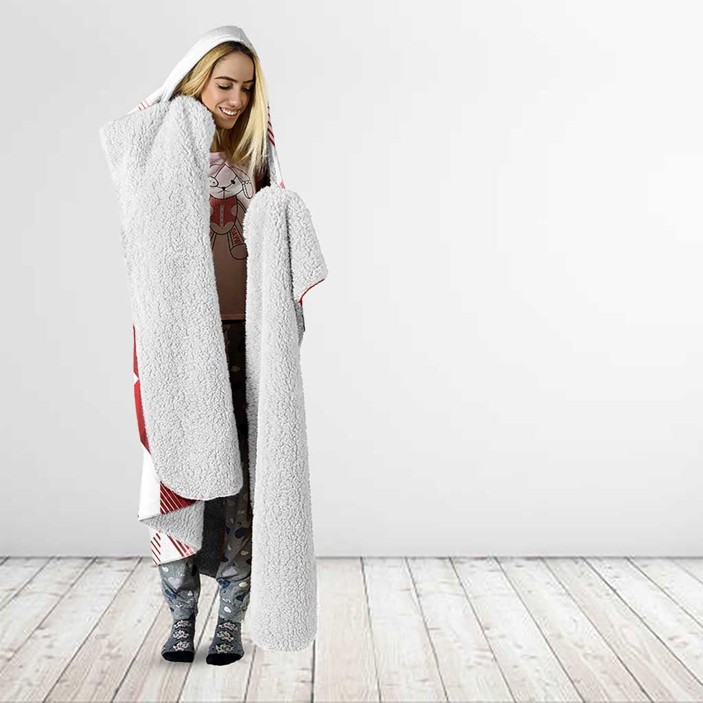England Rugby Custom Hooded Blanket Crystalised Red Rose