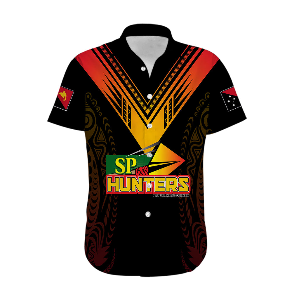 Personalised PNG Hunters Rugby Hawaiian Shirt Motuan Style - Vibe Hoodie Shop