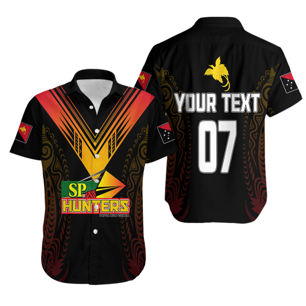 Personalised PNG Hunters Rugby Hawaiian Shirt Motuan Style - Vibe Hoodie Shop