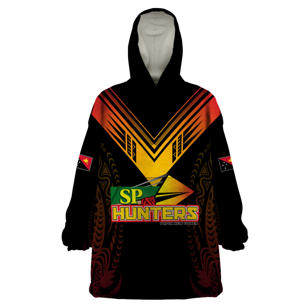 Personalised PNG Hunters Rugby Wearable Blanket Hoodie Motuan Style - Vibe Hoodie Shop