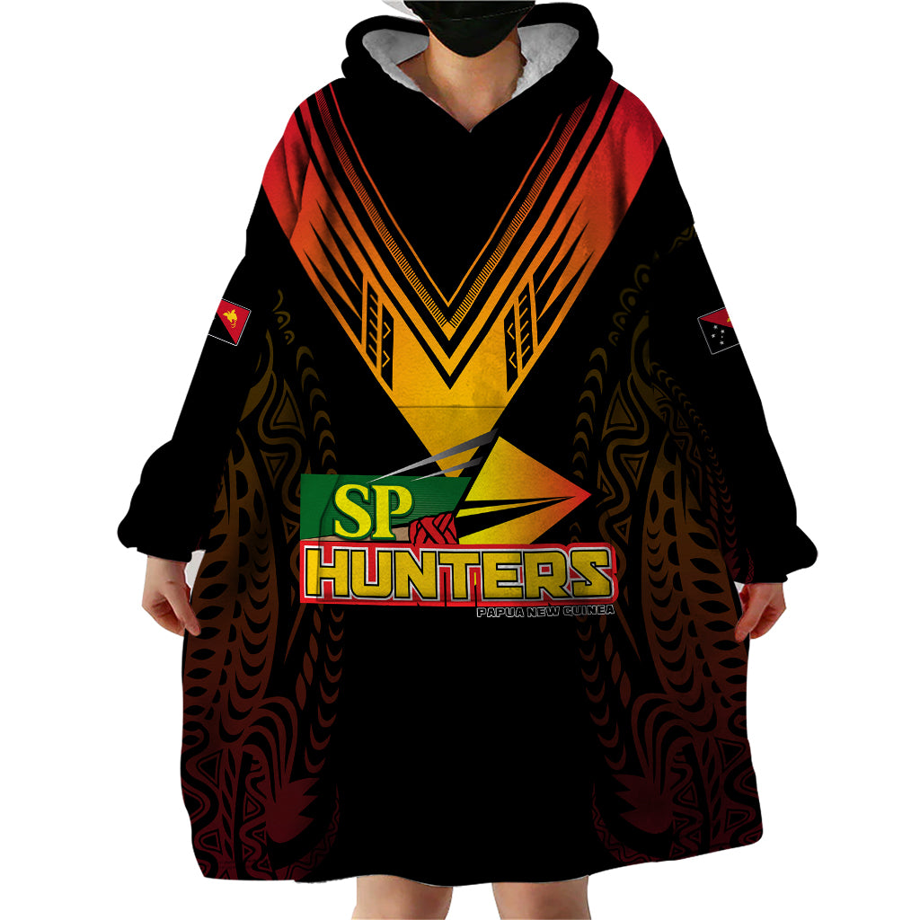 Personalised PNG Hunters Rugby Wearable Blanket Hoodie Motuan Style - Vibe Hoodie Shop