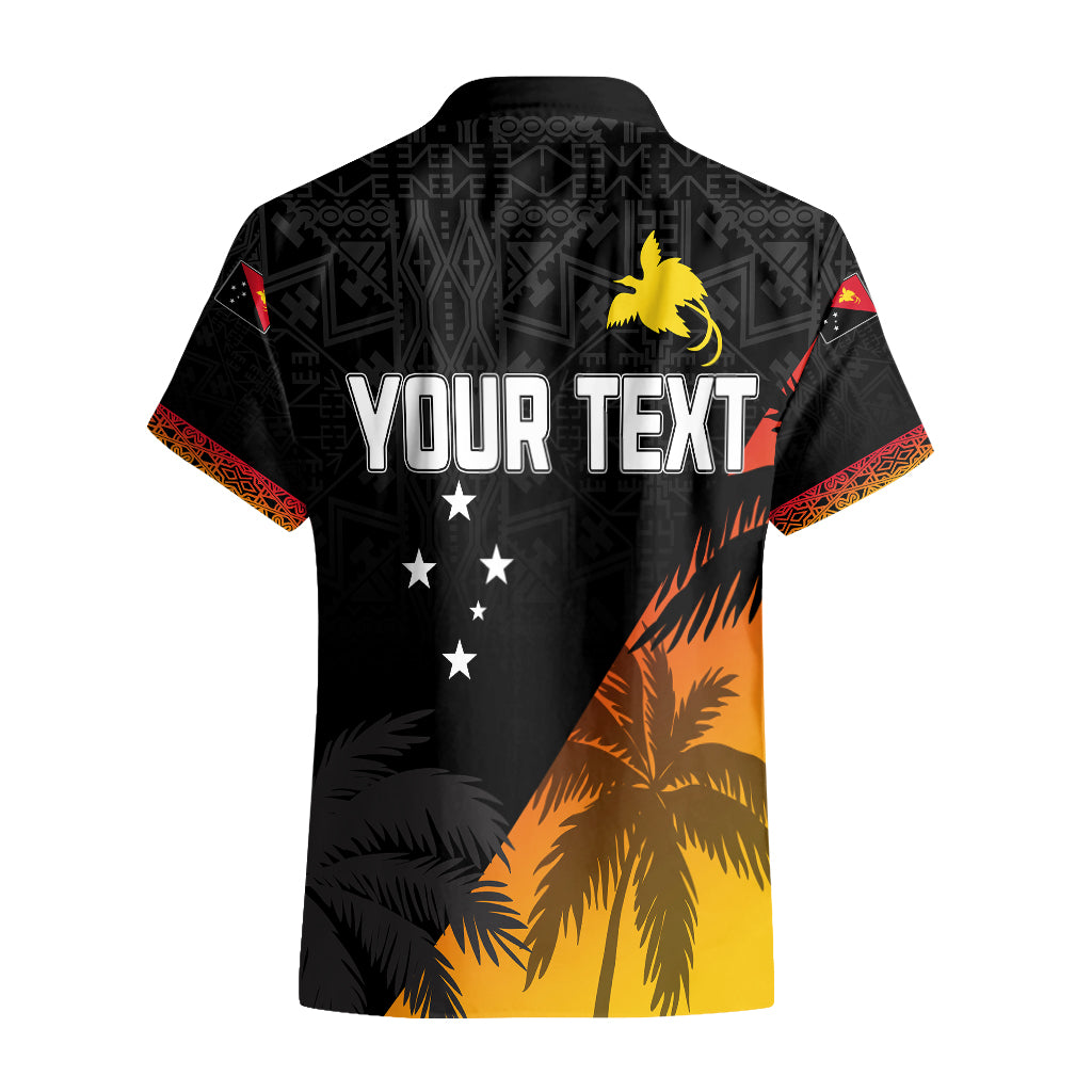 Personalised PNG Hunters Rugby Hawaiian Shirt Palm Trees Simple - Vibe Hoodie Shop