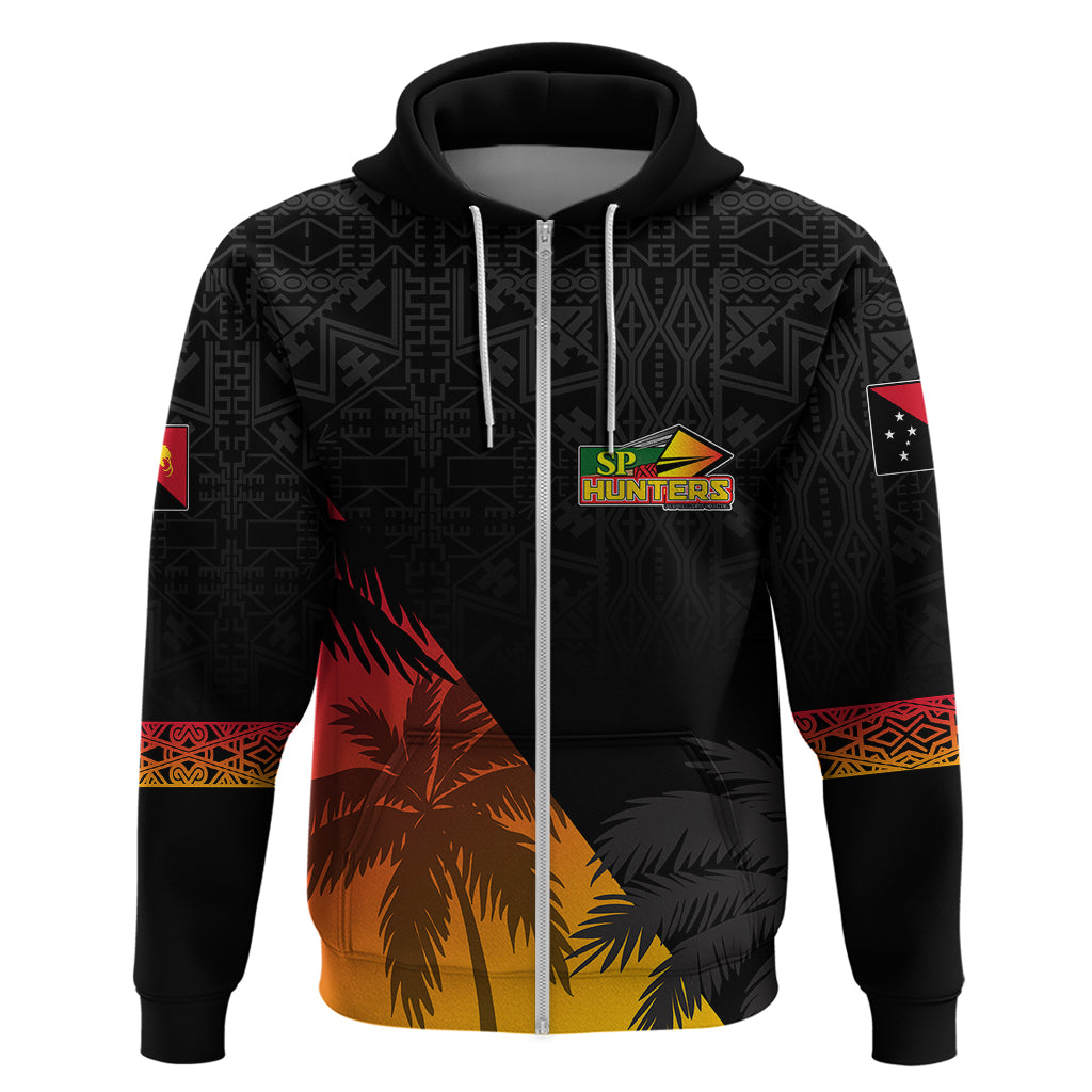 Personalised PNG Hunters Rugby Hoodie Palm Trees Simple LT7 - Vibe Hoodie Shop