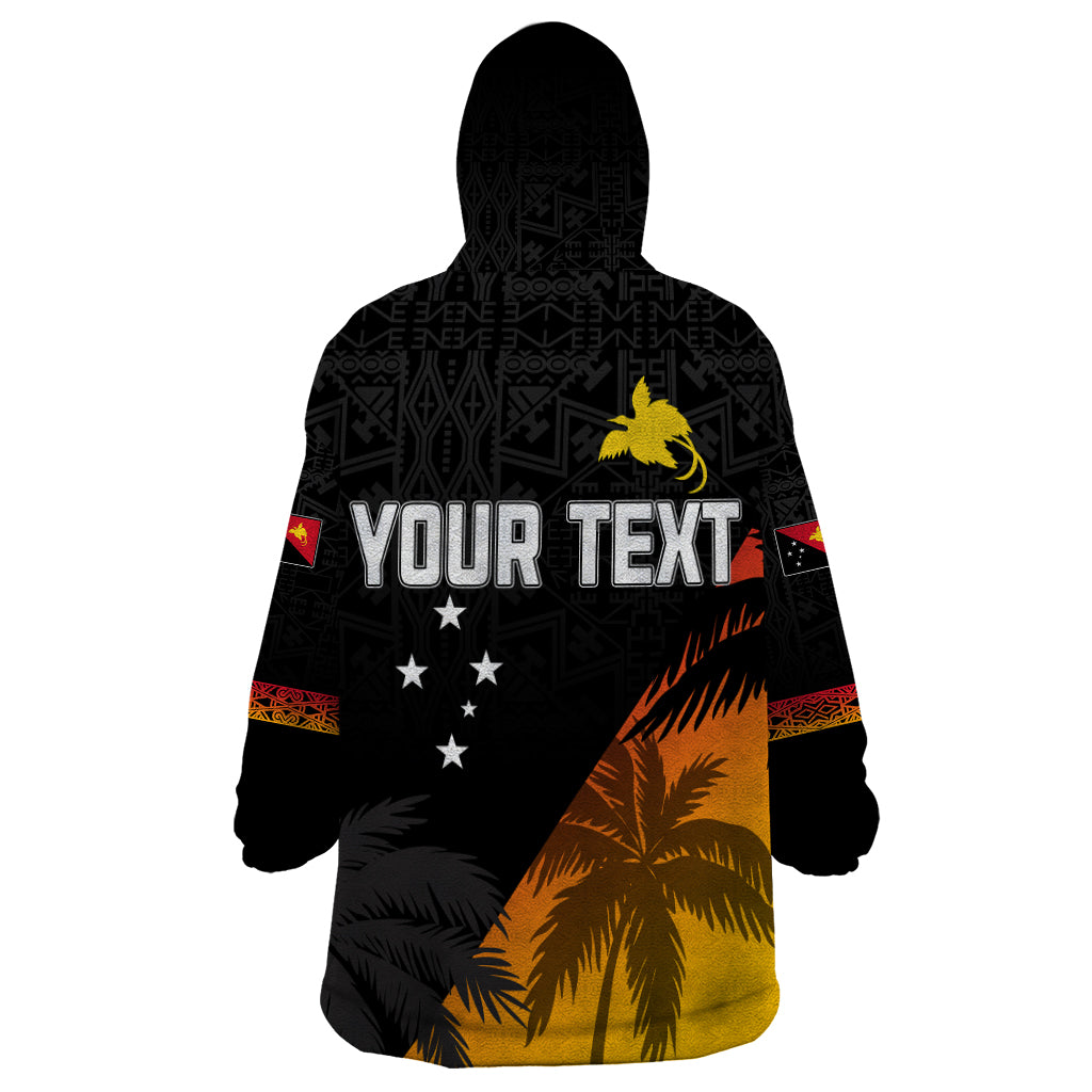 Personalised PNG Hunters Rugby Wearable Blanket Hoodie Palm Trees Simple - Vibe Hoodie Shop