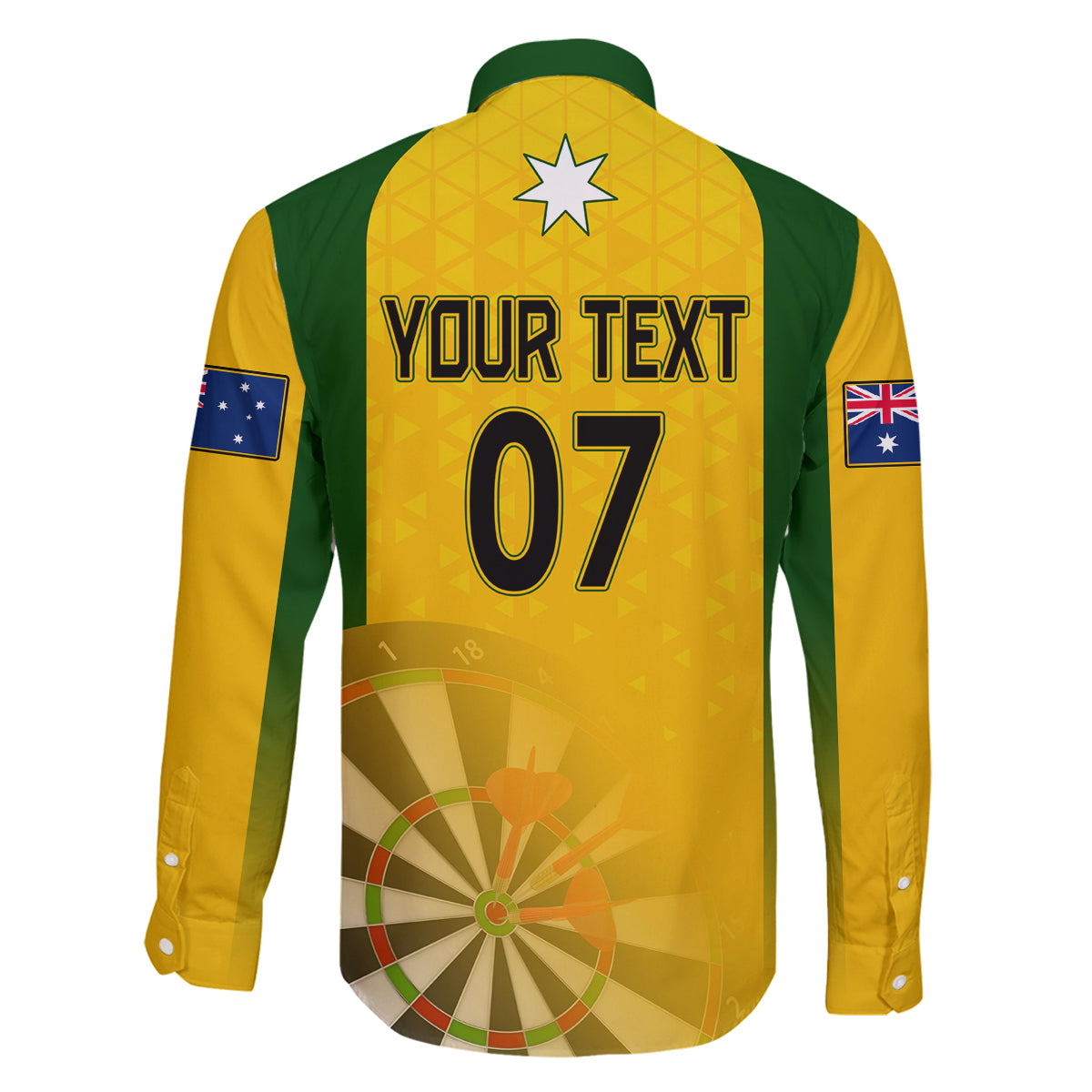 custom-australia-darts-family-matching-long-sleeve-bodycon-dress-and-hawaiian-shirt-national-color-basic