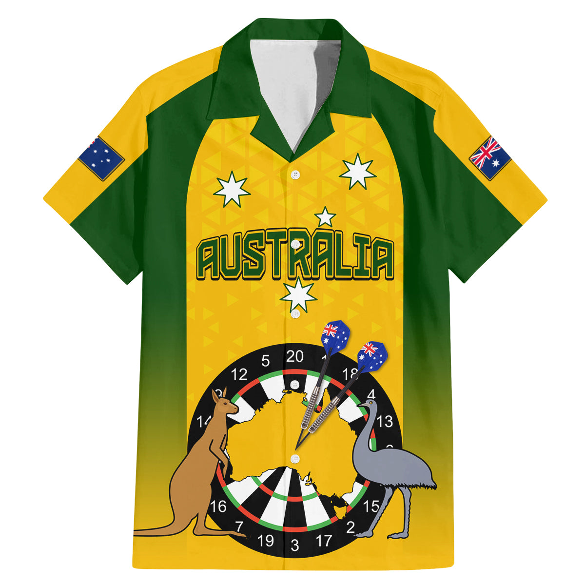 custom-australia-darts-family-matching-mermaid-dress-and-hawaiian-shirt-national-color-basic