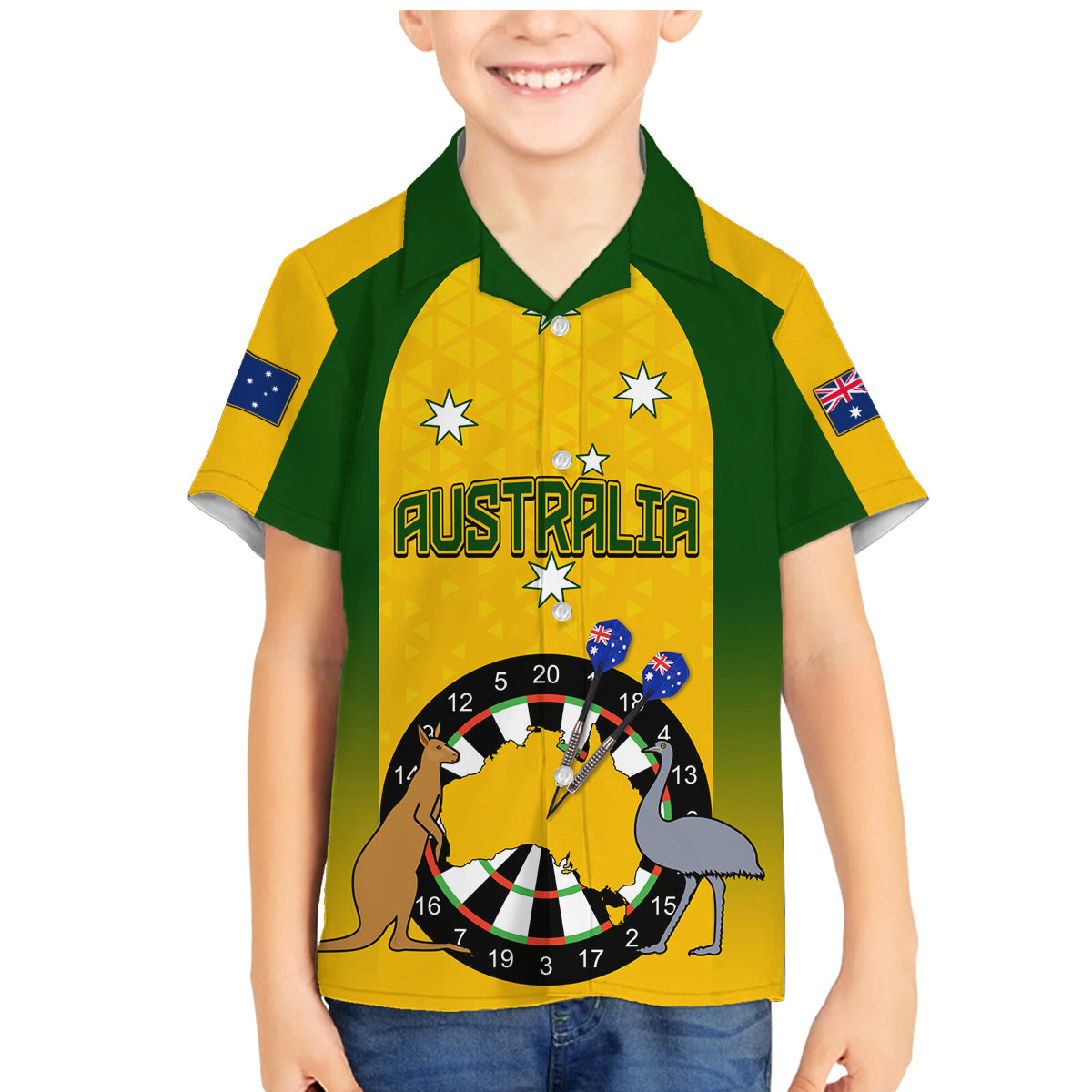 custom-australia-darts-family-matching-mermaid-dress-and-hawaiian-shirt-national-color-basic