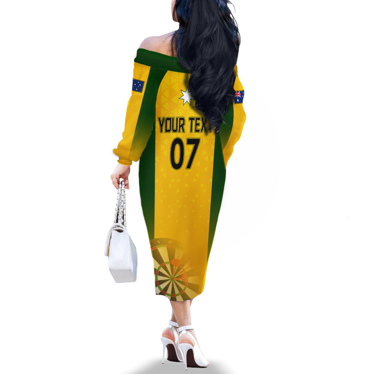 custom-australia-darts-family-matching-off-shoulder-long-sleeve-dress-and-hawaiian-shirt-national-color-basic