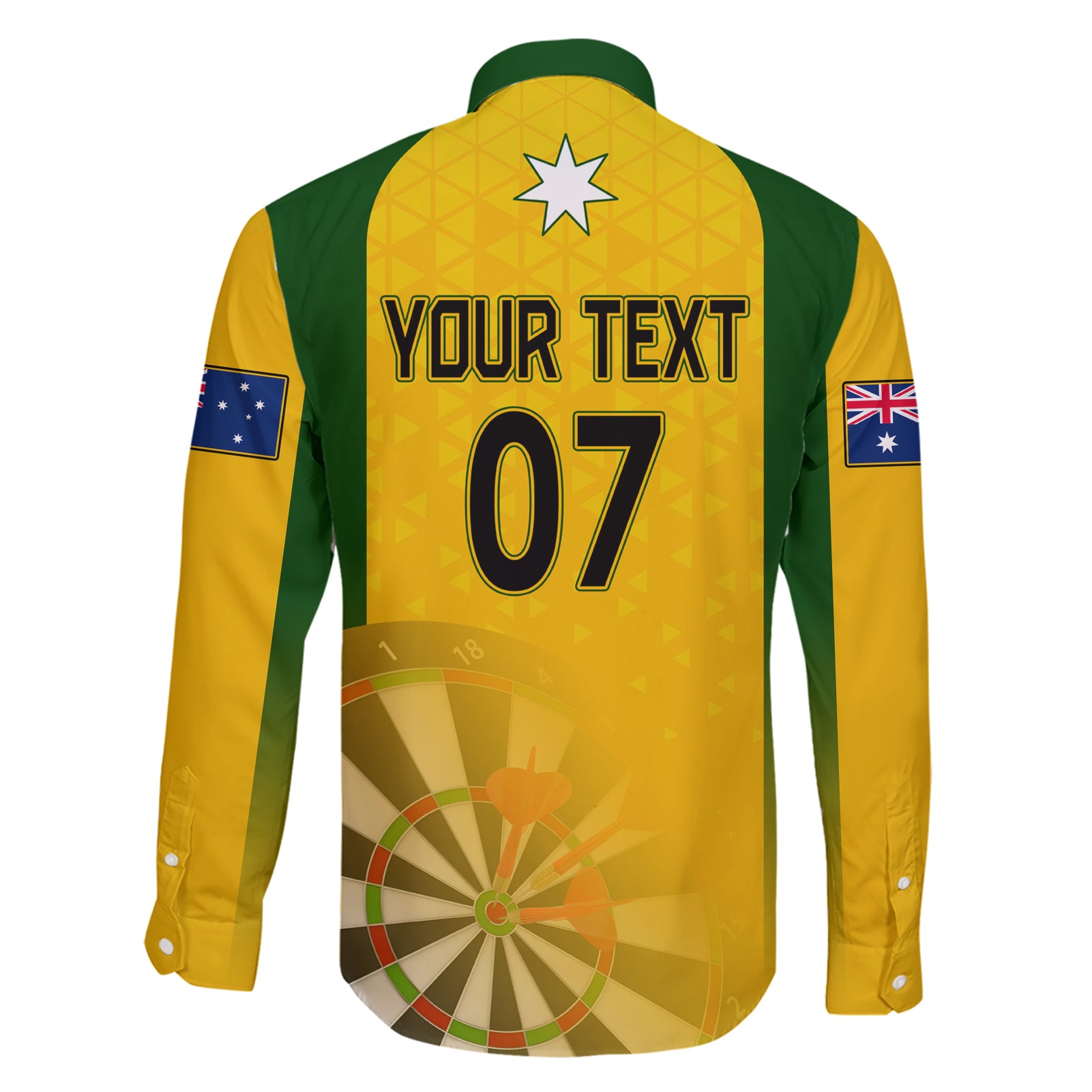 custom-australia-darts-family-matching-short-sleeve-bodycon-dress-and-hawaiian-shirt-national-color-basic