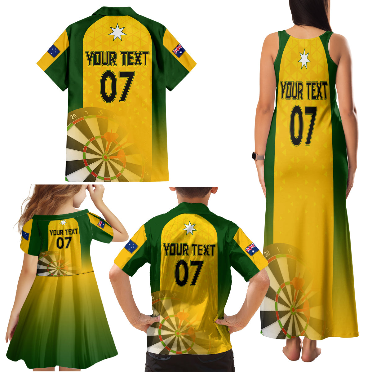 custom-australia-darts-family-matching-tank-maxi-dress-and-hawaiian-shirt-national-color-basic